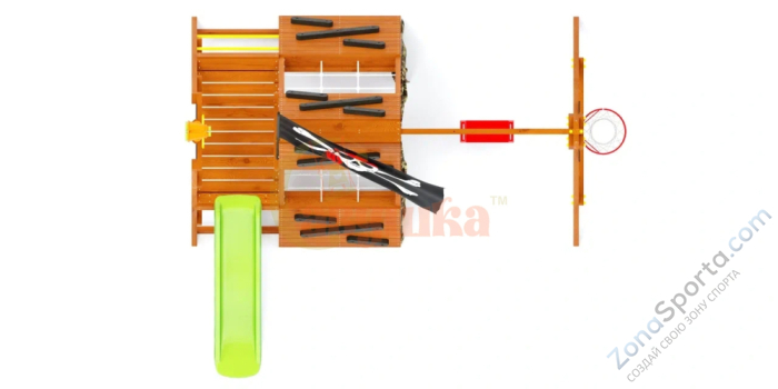Спортивный домик Савушка База Mini с качелями (Милитари) - 2 Спортивный домик Савушка База Mini с качелями (Милитари) - 2