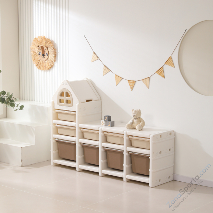 Стеллаж для игрушек Unix Kids Camel (9 ящиков) Стеллаж для игрушек Unix Kids Camel (9 ящиков)