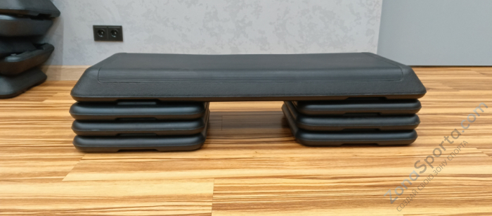 Степ-платформа профессиональная три уровня высоты серая OKPRO OK1906