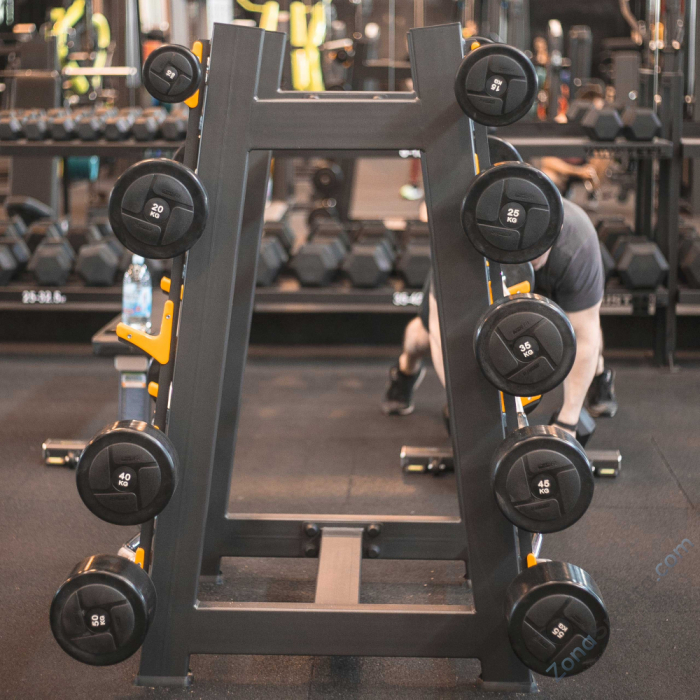 Стойка для 10 штанг DHZ Fitness A-3055 Стойка для 10 штанг DHZ Fitness A-3055