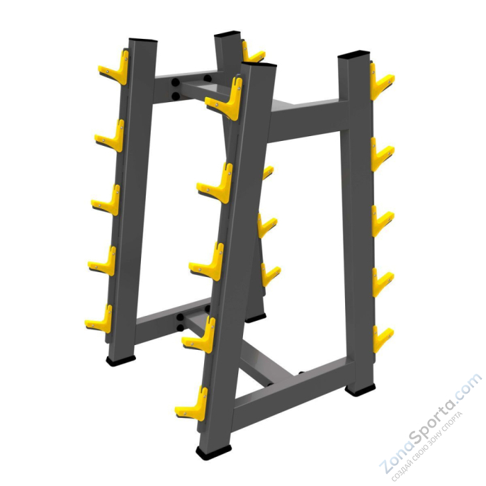 Стойка для 10 штанг DHZ Fitness A-3055 Стойка для 10 штанг DHZ Fitness A-3055
