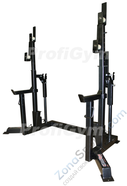 Стойка для пауэрлифтинга (домкратная) со страховочными упорами ProfiGym ПЛ-0080-F Стойка для пауэрлифтинга (домкратная) со страховочными упорами ProfiGym ПЛ-0080-F