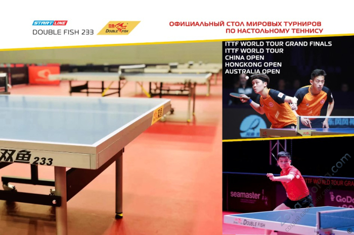 Стол теннисный Double Fish 233 черный Стол теннисный Double Fish 233 черный
