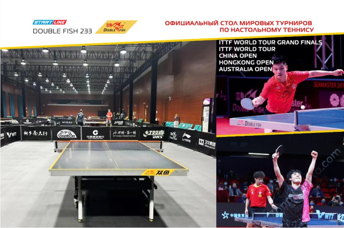 Стол теннисный Double Fish 233 черный Стол теннисный Double Fish 233 черный