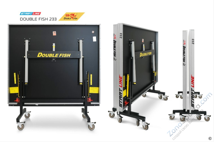 Стол теннисный Double Fish 233 черный Стол теннисный Double Fish 233 черный