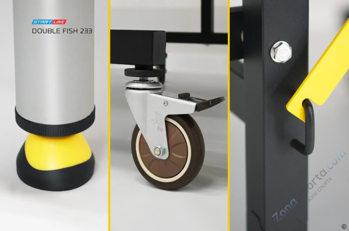 Стол теннисный Double Fish 233 черный Стол теннисный Double Fish 233 черный