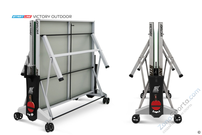 Стол теннисный Victory 6 Всепогодный Зелёный