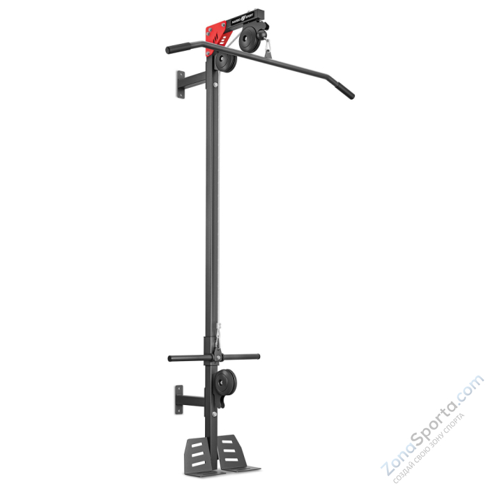 Стойка блочная пристенная на свободном весе с упором для ног Marbo Sport MH-W101 2.0