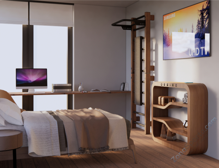 Суперкомпактная шведская стенка со встроенным турником Desire Compact Base Суперкомпактная шведская стенка со встроенным турником Desire Compact Base