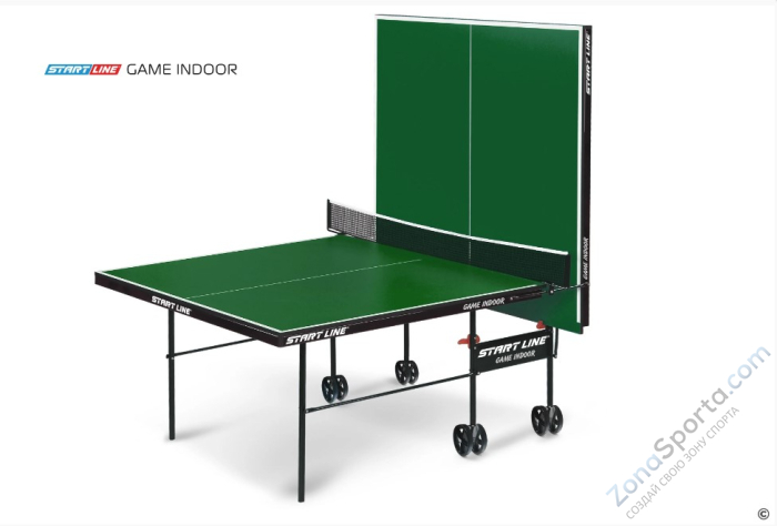 Теннисный стол Start Line Game Indoor с сеткой Зелёный Теннисный стол Start Line Game Indoor с сеткой Зелёный