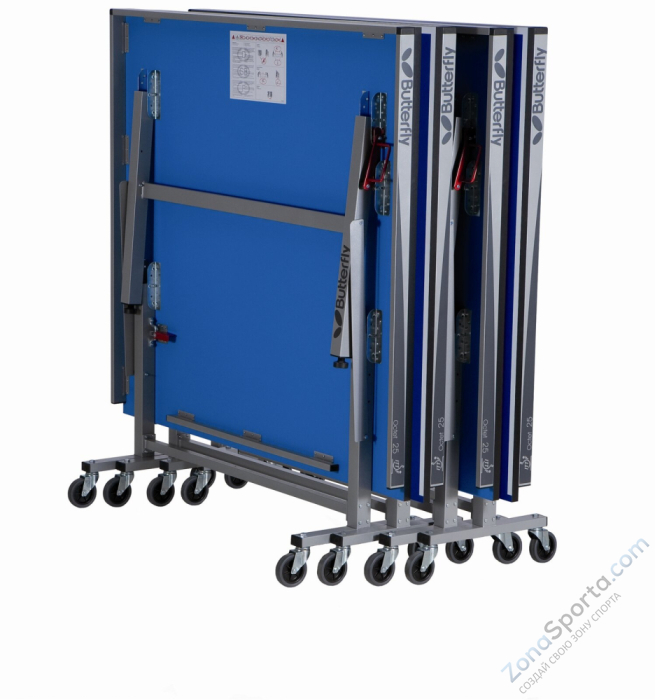 Теннисный стол профессиональный Butterfly Octet 25 ITTF (синий) Теннисный стол профессиональный Butterfly Octet 25 ITTF (синий)