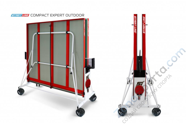 Теннисный стол всепогодный Start Line Compact Expert Outdoor green