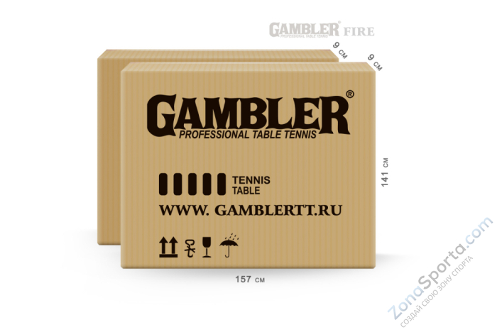 Теннисный стол Gambler Fire blue Теннисный стол Gambler Fire blue