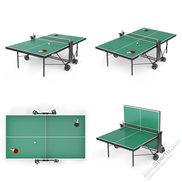 Теннисный стол Unix Line Compact indoor 18mm MDF (Green) Теннисный стол Unix Line Compact indoor 18mm MDF (Green)