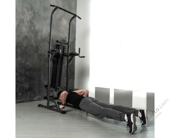 Турник-брусья с прямой скамьей с валиками DFC G-series Турник-брусья с прямой скамьей с валиками DFC G-series