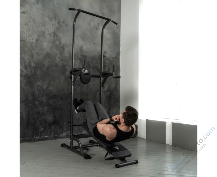 Турник-брусья с прямой скамьей с валиками DFC G-series Турник-брусья с прямой скамьей с валиками DFC G-series