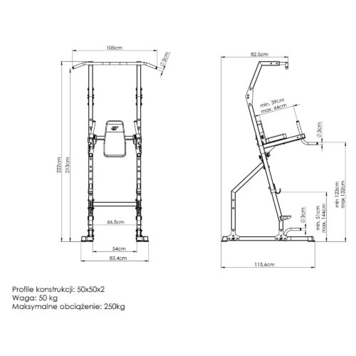 Турник Пресс Брусья Marbo Sport MS-U110 2.0