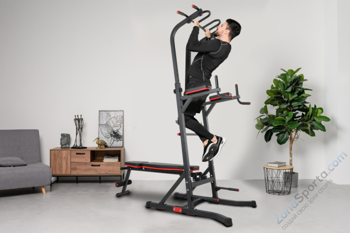 Турник/пресс/брусья со скамьей Unix Fit Power Tower 150P Турник/пресс/брусья со скамьей Unix Fit Power Tower 150P