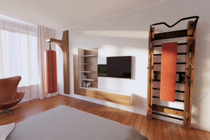 Узкая шведская стенка расширенной комплектации Desire Eco S Plus Узкая шведская стенка расширенной комплектации Desire Eco S Plus