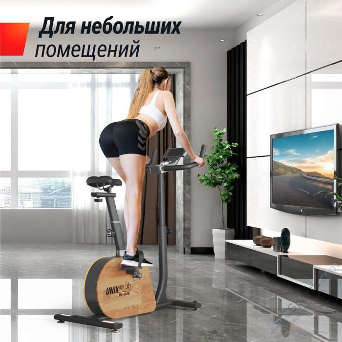 Велотренажер генераторный Unix Fit BL-380E Wood Велотренажер генераторный Unix Fit BL-380E Wood