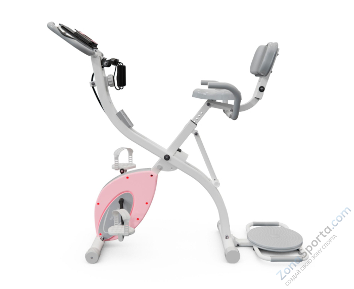 Велотренажер X-Bike DFC DavCreator Max PRO, бело-розовый Велотренажер X-Bike DFC DavCreator Max PRO, бело-розовый