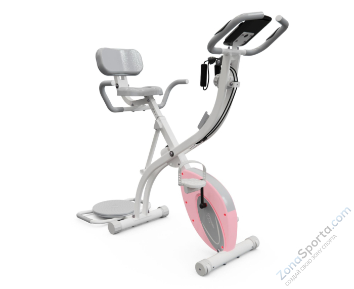 Велотренажер X-Bike DFC DavCreator Max PRO, бело-розовый Велотренажер X-Bike DFC DavCreator Max PRO, бело-розовый