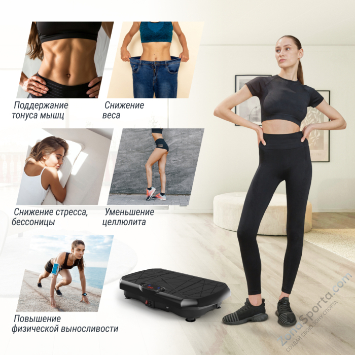 Виброплатформа Unix Fit Edge 2D Black Виброплатформа Unix Fit Edge 2D Black