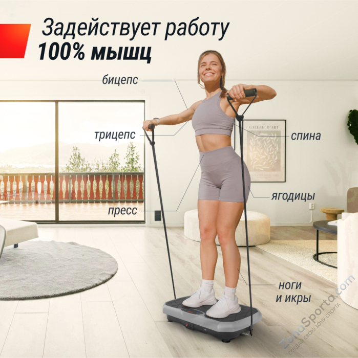 Виброплатформа Unix Fit Edge 2D Grey Виброплатформа Unix Fit Edge 2D Grey