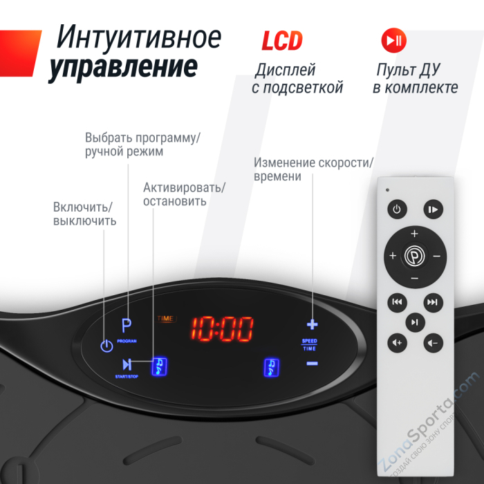 Виброплатформа Unix Fit Intensive 2D Black Виброплатформа Unix Fit Intensive 2D Black