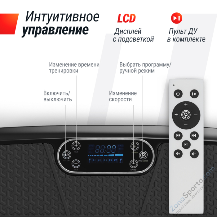 Виброплатформа Unix Fit Quake 3D Black Виброплатформа Unix Fit Quake 3D Black