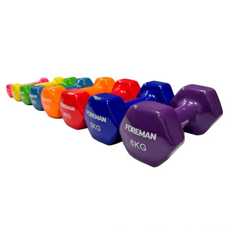 Виниловые гантели для аэробики 3 кг, пара Foreman IVD-KG