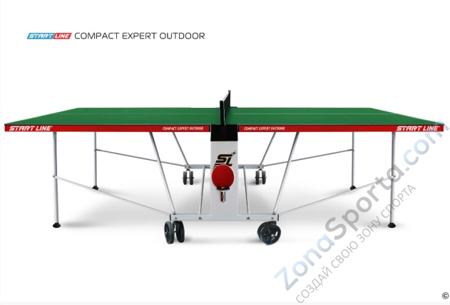 Всепогодный теннисный стол Start Line Compact Expert Outdoor 4 green Всепогодный теннисный стол Start Line Compact Expert Outdoor 4 green