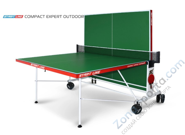 Всепогодный теннисный стол Start Line Compact Expert Outdoor 4 green Всепогодный теннисный стол Start Line Compact Expert Outdoor 4 green