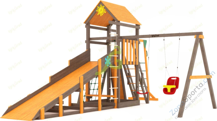 Всесезонная площадка IgraGrad С Gride с рукоходом SF1 Всесезонная площадка IgraGrad С Gride с рукоходом SF1