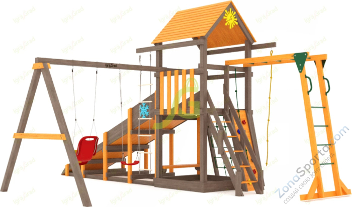 Всесезонная площадка IgraGrad С Gride с рукоходом SF1 Всесезонная площадка IgraGrad С Gride с рукоходом SF1