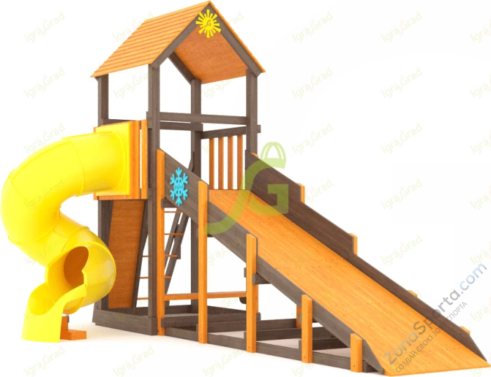 Всесезонная площадка IgraGrad С Tower с трубой SF Всесезонная площадка IgraGrad С Tower с трубой SF