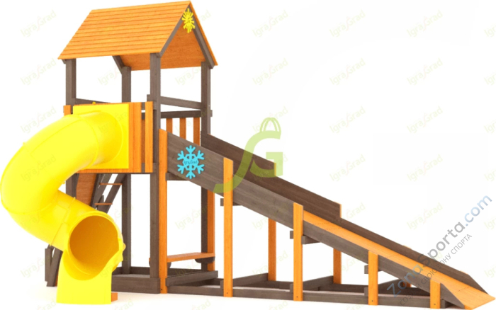 Всесезонная площадка IgraGrad С Tower с трубой SF Всесезонная площадка IgraGrad С Tower с трубой SF