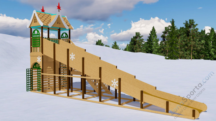 Зимняя горка Волшебная зима 1 Зимняя горка Волшебная зима 1