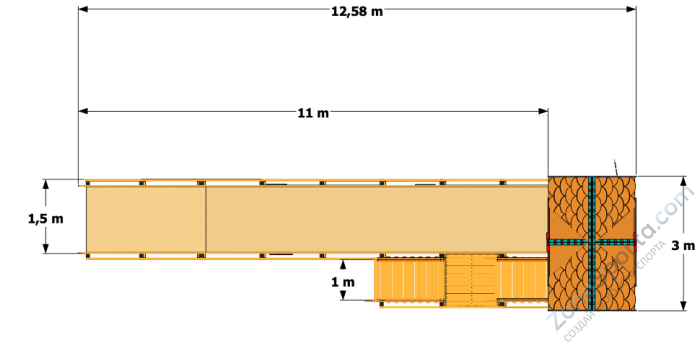 Зимняя горка Волшебная зима 1 Зимняя горка Волшебная зима 1