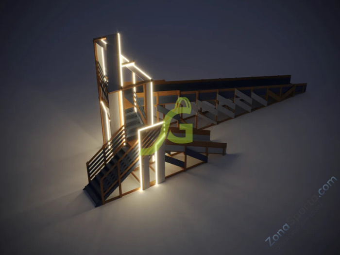 Зимняя деревянная горка IgraGrad Snow Fox 12 м с двумя скатами мод.3 Зимняя деревянная горка IgraGrad Snow Fox 12 м с двумя скатами мод.3