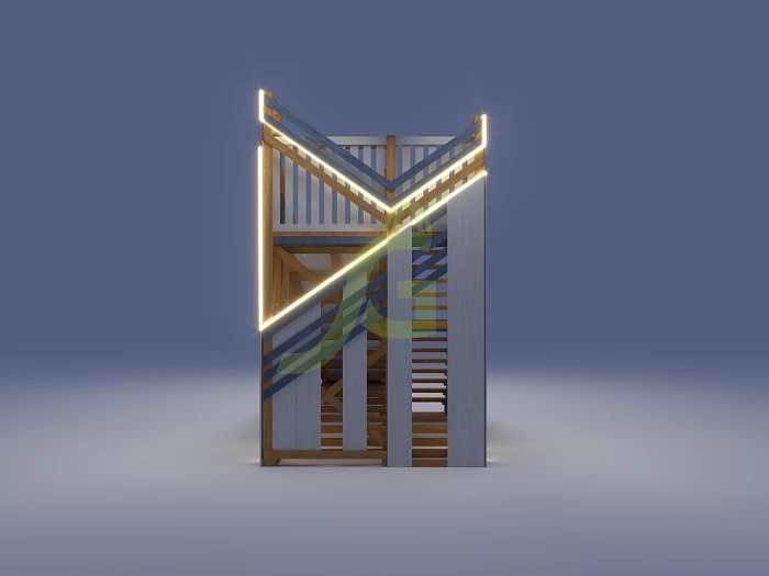 Зимняя деревянная горка IgraGrad Snow Fox скат 10 м мод.4 Зимняя деревянная горка IgraGrad Snow Fox скат 10 м мод.4