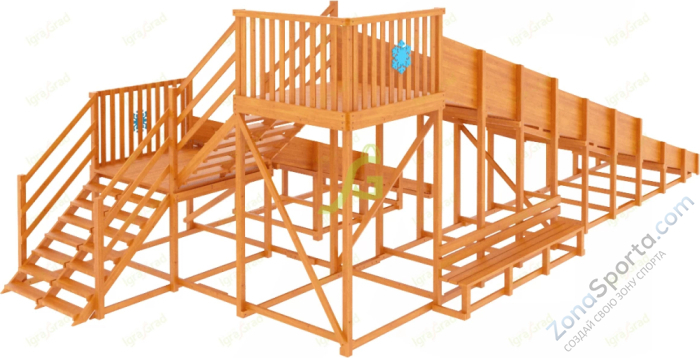 Зимняя горка IgraGrad Snow Fox скат 10 м (мод. 3) Зимняя горка IgraGrad Snow Fox скат 10 м (мод. 3)