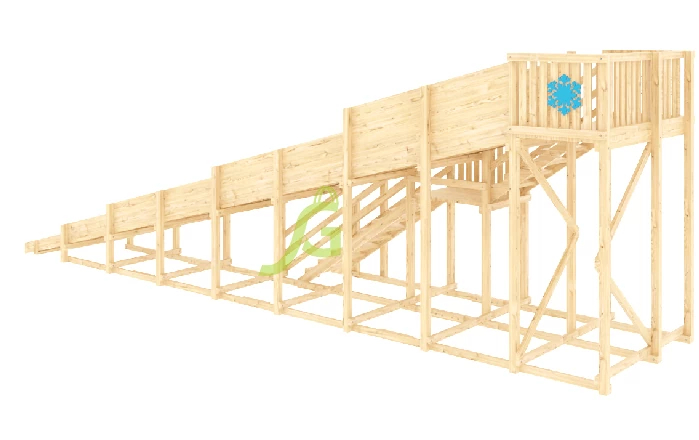 Зимняя горка IgraGrad Snow Fox скат 10 м без окраски