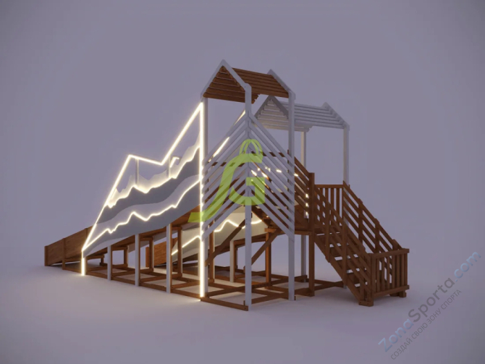 Зимняя горка IgraGrad Snow Fox скат 8 и 5 м мод.2 Зимняя горка IgraGrad Snow Fox скат 8 и 5 м мод.2