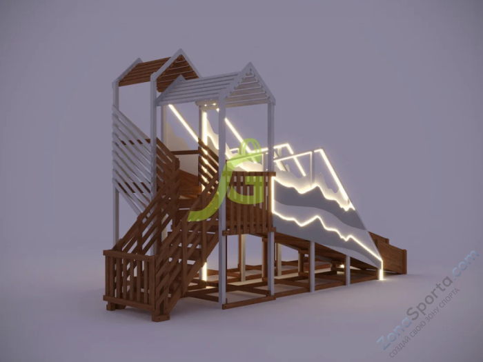 Зимняя горка IgraGrad Snow Fox скат 8 и 5 м мод.2 Зимняя горка IgraGrad Snow Fox скат 8 и 5 м мод.2