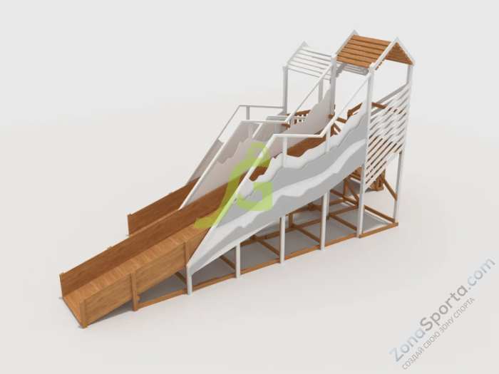 Зимняя горка IgraGrad Snow Fox скат 8 и 5 м мод.2 Зимняя горка IgraGrad Snow Fox скат 8 и 5 м мод.2