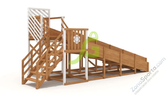 Зимняя горка IgraGrad Snow Fox скат 8 и 5 м мод.3 Зимняя горка IgraGrad Snow Fox скат 8 и 5 м мод.3