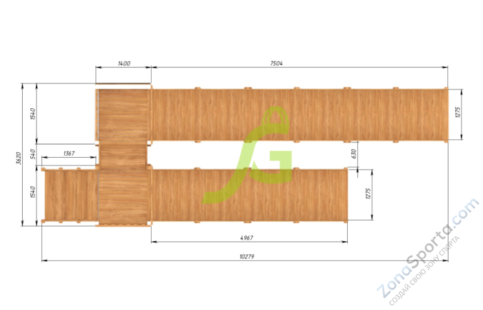 Зимняя горка IgraGrad Snow Fox скат 8 и 5 м мод.3 Зимняя горка IgraGrad Snow Fox скат 8 и 5 м мод.3