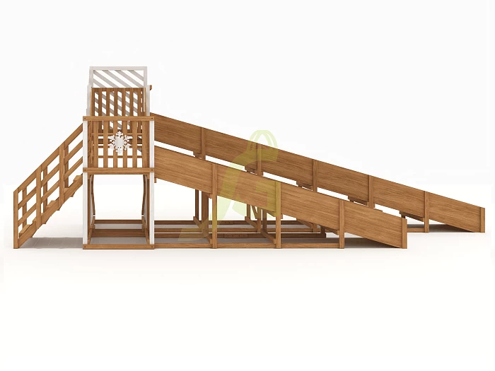 Зимняя горка IgraGrad Snow Fox скат 8 и 5 м мод.3 Зимняя горка IgraGrad Snow Fox скат 8 и 5 м мод.3