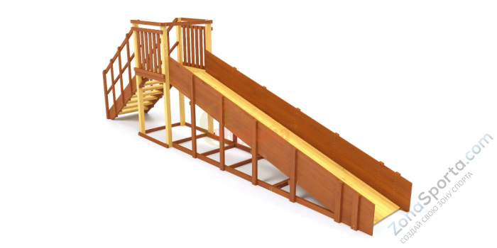 Зимняя горка Савушка Зима 2 (скат 5 метров) Зимняя горка Савушка Зима 2 (скат 5 метров)